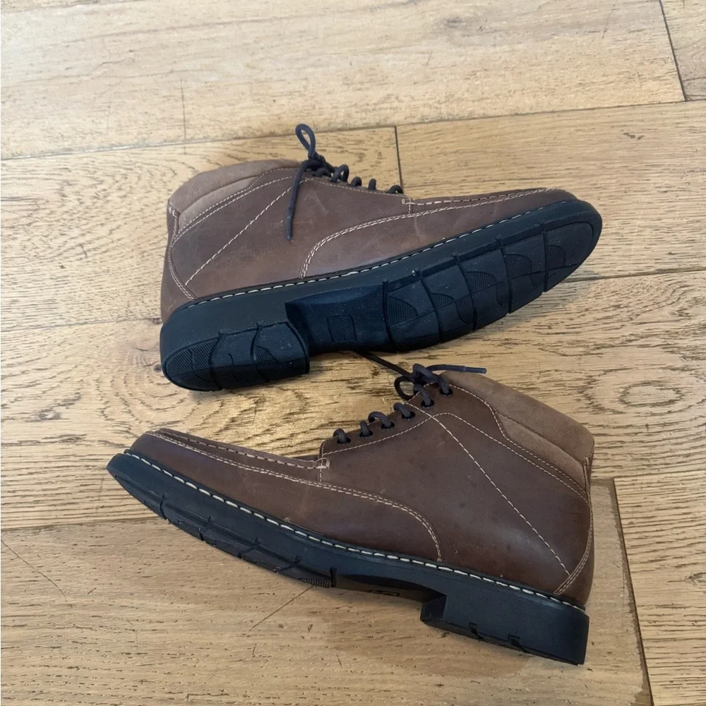 Dockers Landers Chukka Men's‎ Brown Leather Boots Sz 10M